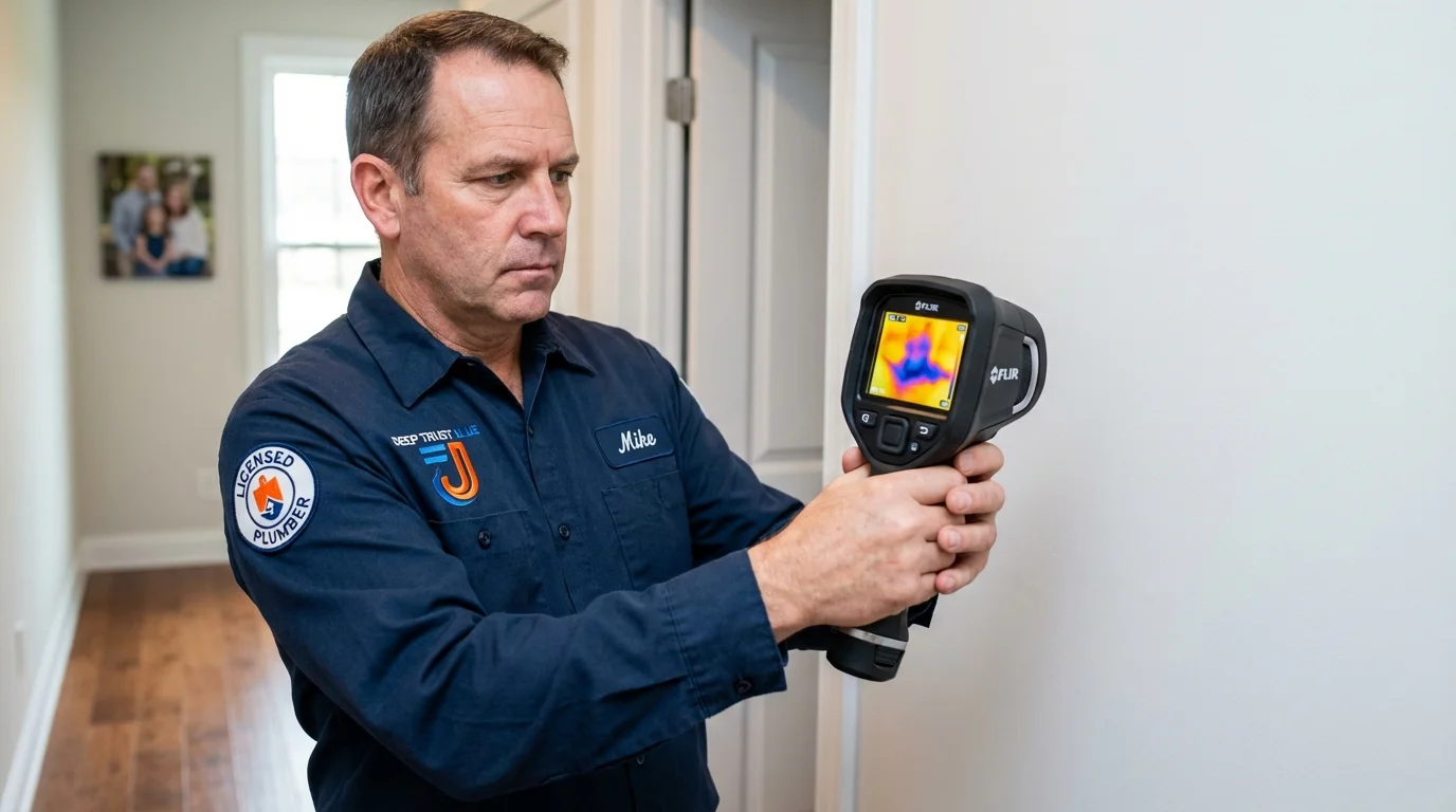 Thermal imaging leak detection by Johns Plumbing LLC in Maywood